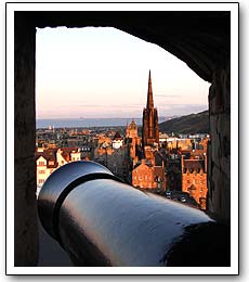 Edinburgh City viewed from the Castle